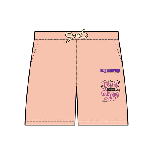 Fear With You Lightweight Fleece Sweat Shorts for Unisex - Perfect for Relaxation and Casual Wear